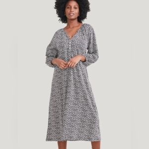 HATCH The Organic Cotton Nursing Night Dress Floral Black - Size 1